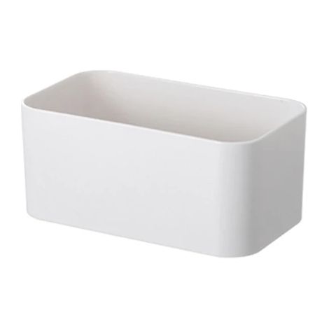 (Blanc S) Organisateur mural pour coiffeuse, boîte de rangement, étagère, cintre adhésif, étagère de rangement pour cuisine et salle de bain, organisateur de tiroir, conteneur (1/5)
