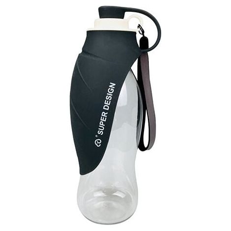 Gobelet d'eau et bouteille d'eau pour animaux de compagnie, gobelet portable et suspendu pour chiens lors des sorties, fontaine à boire et bouteille d'eau en forme de feuille pour chien (1/4)