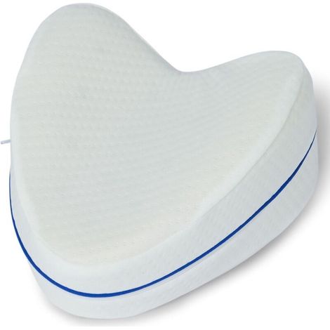 Oreiller de genou pour lit - Oreiller ergonomique - Oreiller de genou pour dormeurs latéraux - Oreiller de jambe - Oreiller de genoux - Mousse à mémoire de forme (1/5)