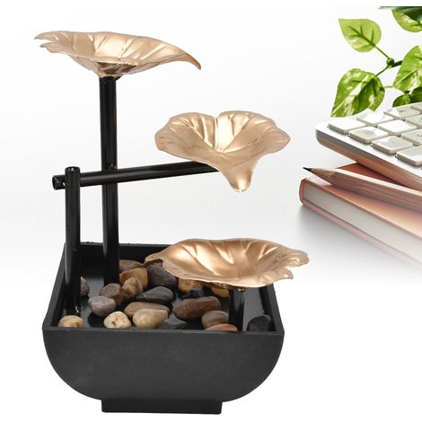 Fontaine de bureau décorative, ornement Feng Shui, norme européenne AC220-240V (1/5)