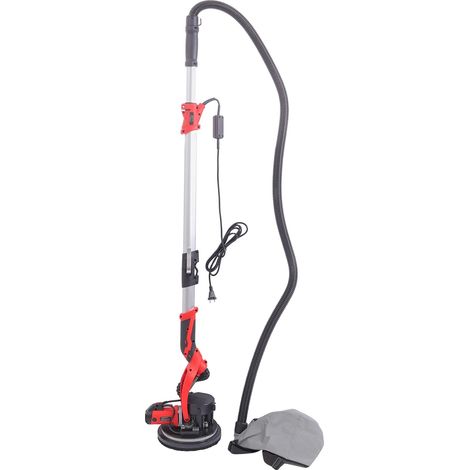 Elektrischer Wand- und Deckenschleifer, Staubabsaugung, variable Drehzahl, rot (1/2)