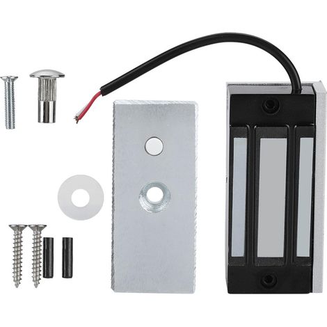Serrure électromagnétique en métal DC24V Mini serrure électromagnétique serrure de porte magnétique électronique 60KG serrure d'alimentation pour magasin de bureau à domicile (1/5)