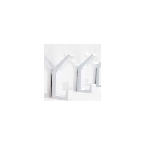 Patère de salle de bain 5 pièces double serviette crochet salle de bain patère manteau chapeau crochet chambre salon cuisine accessoires(blanc) (1/4)