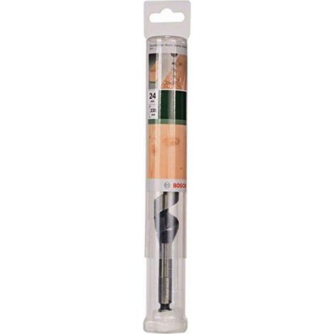 Bosh 2609255250 - Punta del trapano a trivella per legno con punto filettato di autotaglio, diametro 24 mm