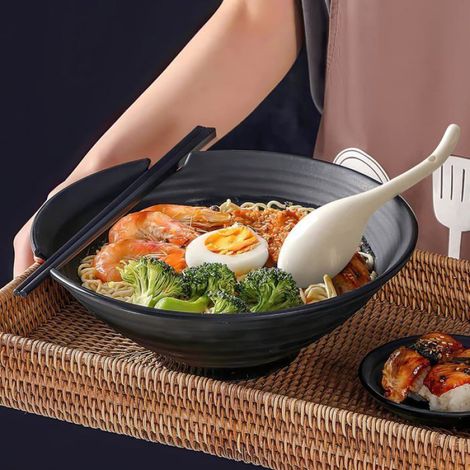 Cuillère À Soupe - Céramique - 17 cm - Pour Ramen Pho Udon - Lot De 4 (1/5)