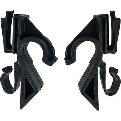 Coppia di clip nere per ripiano posteriore dell'auto, facile installazione, accessori posteriori resistenti per auto, ricambio in plastica a montaggio diretto per Fiat Grande Punto (1/4)