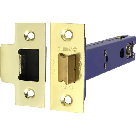 TIMCO Architectural Tubular Latch Electro Brass & Satin Nickel - 128mm