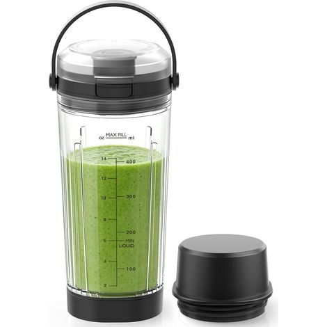 Replacement Blender Container (530ml) for Blast Portable Blender, Replacement Lid with Carry Handle, Knife Lid and Bottom Cap Compatible with BC151NV (1/5)