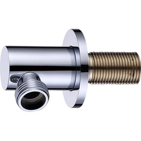 Round Wall Outlet Elbow - Chrome