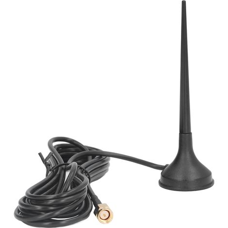 Antenne GSM omnidirectionnelle étanche à gain 5 dBi, connecteur SMA mâle et base magnétique