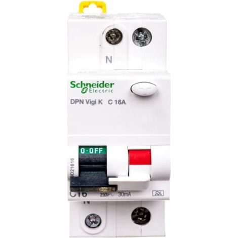 Interruptor diferencial 2P 16A C 0.03A tipo A DPN Vigi K A9D21616