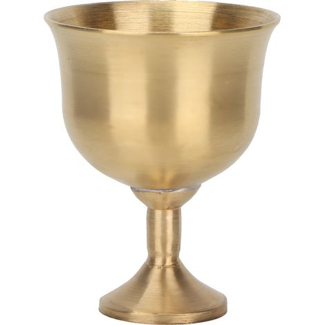 Brass Wine Goblet Exquisite Elegant Drinking Wine Cup Decoration Collection Gift (1/5)