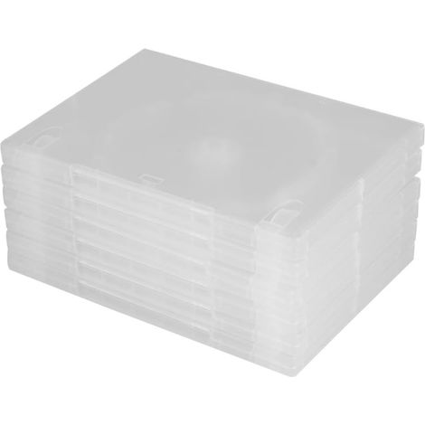 Boîtier CD Transparent Lot de 6 Pièces en Pp pour Disque Unique Insert pour Étiquette, Grosse Capacité, pour Rangement la Maison (1/5)