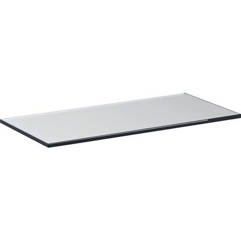 Plaque de verre pour meuble-lavabo GE pour armoire miroir ONE, largeur : 105 cm, courte
