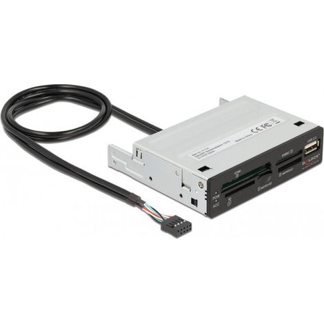 DELOCK 3.5 USB 2.0 Card Reader 5 Slot + 1 x USB 2.0 Typ-A (91708)
