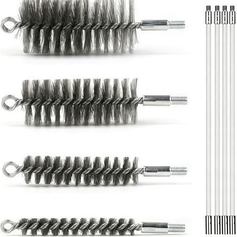 Système de tige d'extension réglable pour outil de ramonage, (1/2)