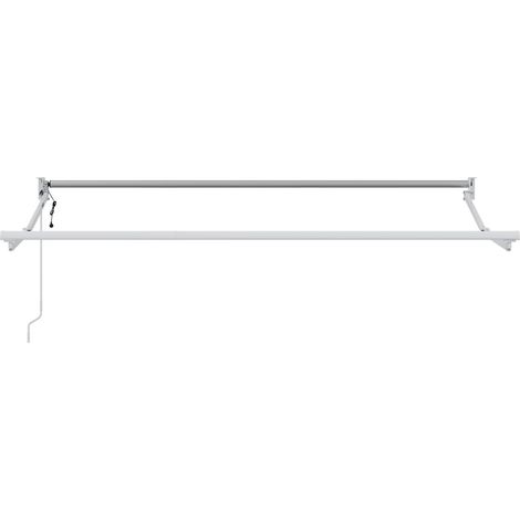 Cadre de store rétractable électrique Blanc 3 x 2 m Aluminium (1/5)
