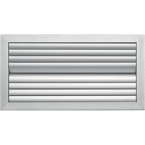 Grille de soufflage à ailettes courbes dble déflec alu D 300 x 100 mm S&P 851021