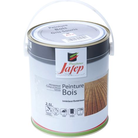 Peinture bois gris souris Jafep 2,5 L
