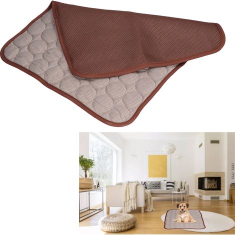 Tapis d'été pour animaux, tapis rafraîchissant pour animaux, tapis pour chien, tapis pour lit de chien, tapis en soie glacée pour animaux, tapis rafraîchissant pour chat, accessoires pour animaux, mar (1/5)