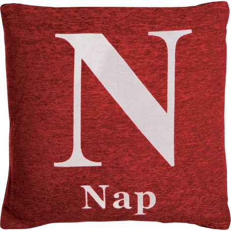 Premier Housewares Words 'Nap' Red Cushion (1/2)
