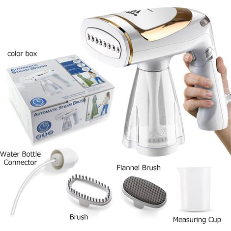 Tragbares, abnehmbares 1600-W-Mini-Dampfbügeleisen für Reisen – Weißes ABS, 250 ml, EU/US (1/5)