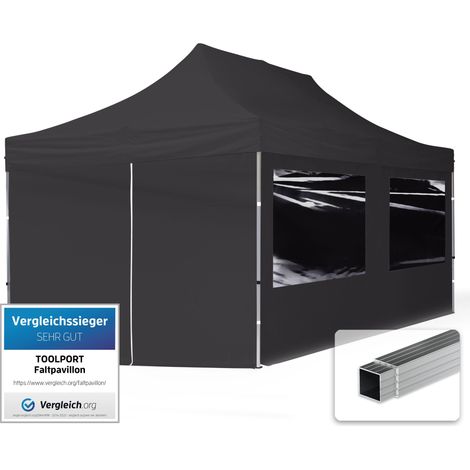 Pop up gazebo 3x6m with 4 side panels – Lightweight aluminum frame – Water repellent 700N TP-Tex polyester – 5 height adjustments – House Of Tents (1/5)