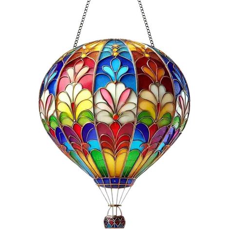 Lanterne Solaire Montgolfière - Effet Flamme Vacillante - éclairage Extérieur Jardin Terrasse Cour Allée - 1 Pièce (1/5)