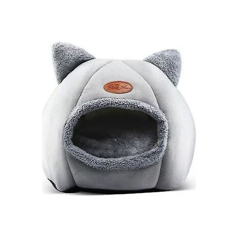 Lit pour chat Deep Sleep Comfort en hiver, petit tapis, panier, niche pour petit chien, tente pour animaux de compagnie, nid douillet, lit d'intérieur pour chat, 36 x 36 x 38 cm (1/4)