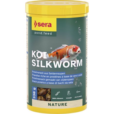 Sera Koifutter Snack Silkworm Seidenraupen Nature 1 L Gefriergetrocknet