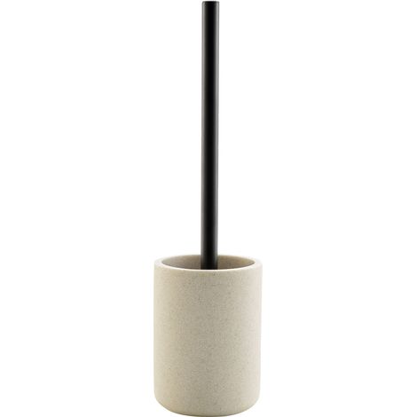 Toilettenbürste mit schwarzem Griff, 10 x 40 cm, SAND