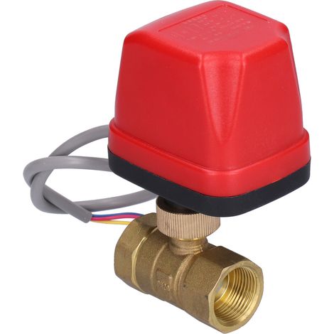 Robinet à bille motorisé électrique en laiton, usage industriel, référence CWX50PCR02AC, alimentation 220V, DN20 (1/5)