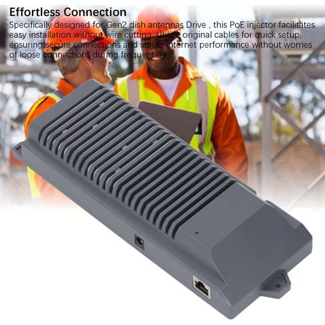 Kit de convertisseur DC pour Dishy GEN 2 avec Boost Satellite DC10-30V vers POE DC48V 150W Anderson RRJ45 LAN 12V, Interface de routeur
