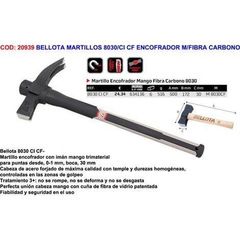 Bellota Hammer 8030/CI CF-Schalung mit Kohlefaser