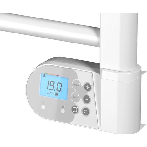 Radiateur sèche-serviettes à inertie fluide NOIROT Flobain Neo 500W blanc