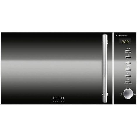 [GEBRAUCHT] B-Ware Caso Mikrowelle 800 W M20 Electronic Digitaluhr 5 Stufen 20 L Edelstahl 1 St.
