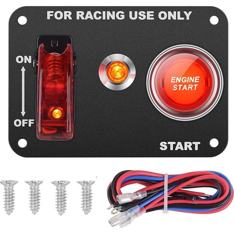 DC12V 20A/50A Universal Tableau de commutation automatique pour voiture de rénovation Interrupteur d'allumage + Interrupteur à bascule avec voyant de contrôle (1/5)