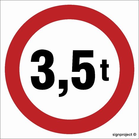 SA052 Señal de tráfico B-18. Entrada prohibida para vehículos con