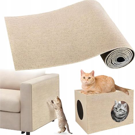 Tapis à griffer autocollant pour chats, griffoir de meubles résistant, 200 x 40 cm