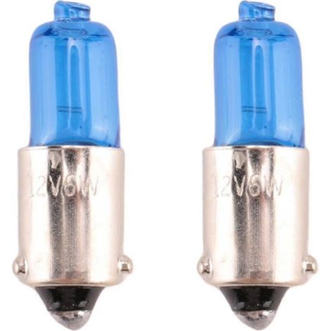 2 ampoules H6W BAX9S 6W blanches xénon pour feux de position latéraux de voiture, 12 V, 5000 K (1/5)