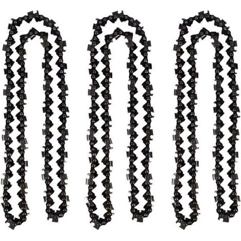 Lot de 3 Chaîne de tronçonneuse de 50 cm 0.325\\" 1,5 mm 76 maillons d\\\'entraînement - compatible avec Timberpro 62CC, Hyundai et autres (1/4)