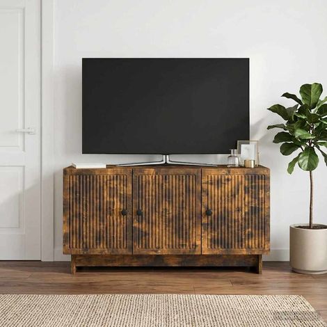TV-Schränk Geräucherte Eiche 99 x 34,5 x 50 cm Holzwerkstoff (1/5)