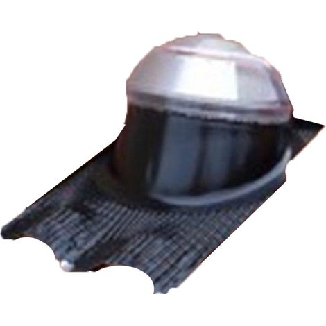 Atlantic – Solin de toit noir pour tuile 25° – 45° – Résistant aux intempéries – Installation facile – Accessoire pour chauffe-eau thermodynamique (1/2)