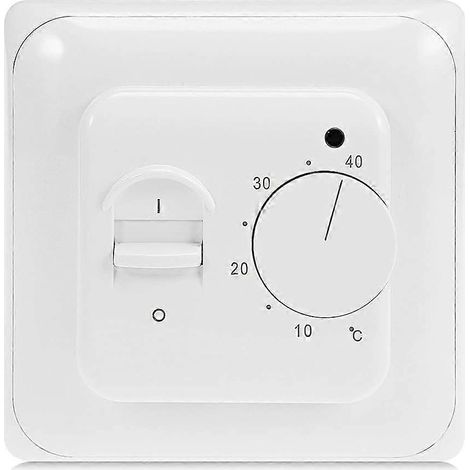 Thermostats non programmables Baomain Home, contrôleur manuel de température pour chauffage au sol radiant 110-120 V CA 16 A 4 fils (degrés Fahrenheit °F) (1/5)
