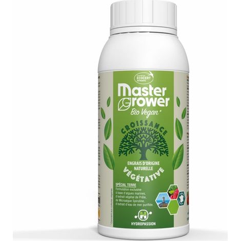 Engrais BIO VEGAN Grow 500ml Master Grower - Hydropassion (1/2)