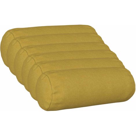 vidaXL Housse de coussin 6 pc HEERLEN Vert clair Ø 15 x 40 cm Tissu (1/5)