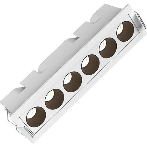 Spot LED linéaire 9W 3000K 650lm IP20 Blanc (1/5)
