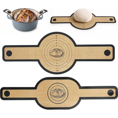 Tapis de Cuisson Pain pour Four Hollandais 2 unités Adaptés au Four Tapis Silicone Isolant et simple (1/5)