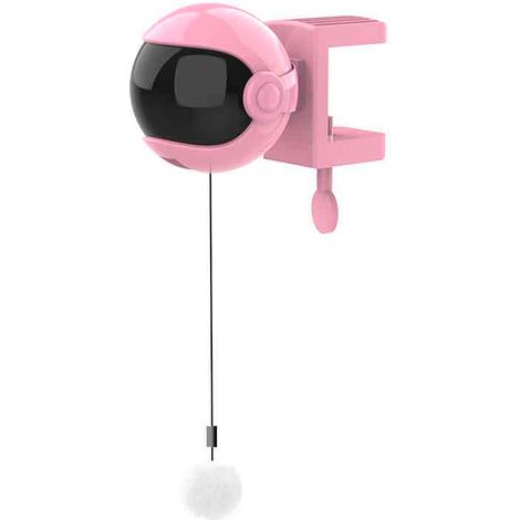 Balle à ressort électrique pour chat, jouet interactif intelligent avec mouvement automatique et boule lumineuse amusante