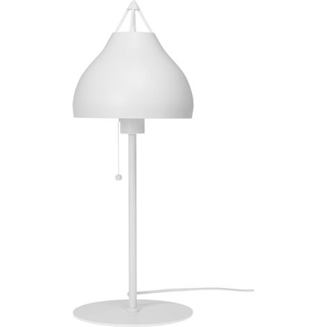 Tischlampe dyberg larsen Pyra weiß 60 cm Metall
